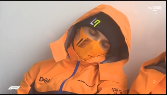 It was all too much for Little Lando Norris